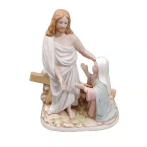 Homco RESURRECTION MORN #1481 The Greatest Stories Ever Told 1994 Jesus Figurine